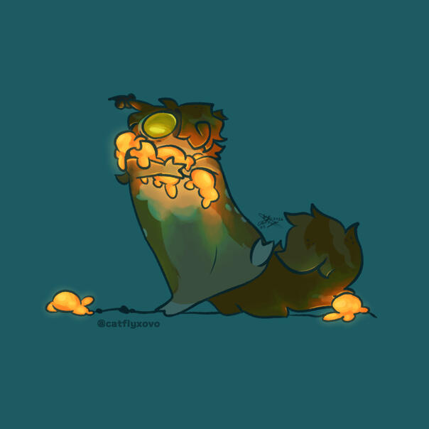 Custom slugcat design and drawing